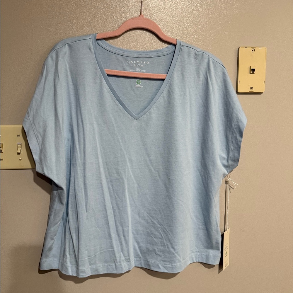 Calypso St Barth 100% Organic Cotton Tee NWT XL